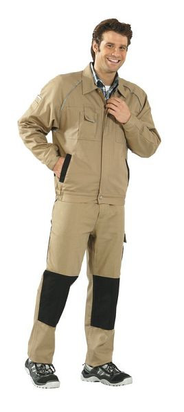 Planam Canvas 320 Bundjacke, khaki/schwarz, Größe 56, 2115056