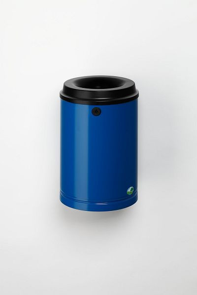 VAR Papierkorb 15 Liter mit Wandhalterung, enzianblau, 3191