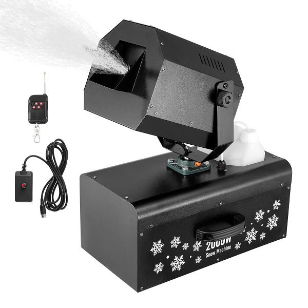 VEVOR Schneemaschine 2000W, Drahtlose Fernbedienung Schnee Maschine für Urlaub, XHJXP2000WYTXS441V2