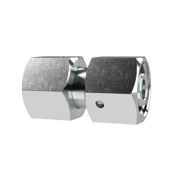 Riegler Einstellbare gerade Verschraubung, Rohr-Außen-Ø 6, Stahl verzinkt, 158957