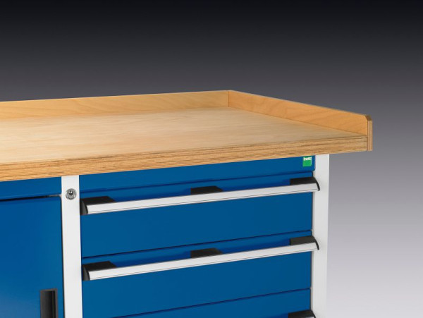 bott cubio Arbeitsplattenabschluss hinten BxTxH: 1500 x 15 x 85 mm, Buche Natur, 41203002.08V