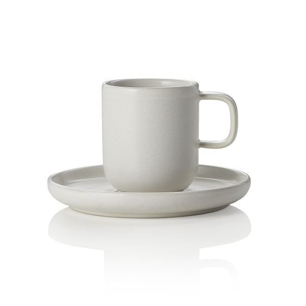 WAS Ober- und Untertasse, 0,09 L, Light Rock, VE: 6 Stück, 452404009