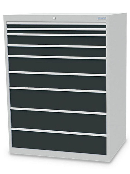 Bedrunka+Hirth Schubladenschrank Tiefe 736 mm, Maße in mm (B x T x H): 1005 x 736 x 1319 mm, R 36-24, 9x Schublade, 113/2223V10Z