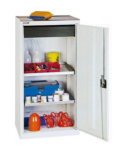 stumpf Werkzeug- und Materialschrank Professional 3000, 1 Schublade, 2 Wannenböden, grau, B 500 mm, 251818