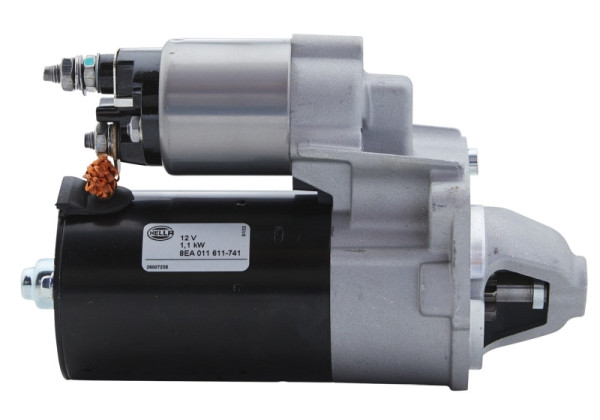 HELLA Starter/Anlasser, 12V, 1.1kW, für u.a. Fiat 500 (312_), 8EA 011 611-741