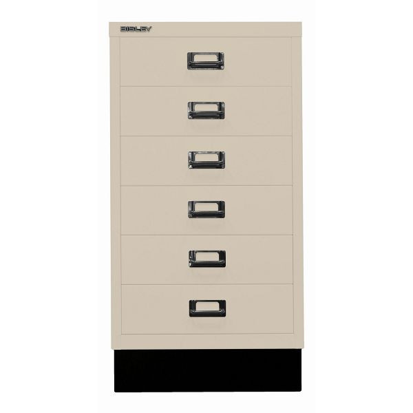 Bisley MultiDrawer™, Inkl. Sockel, DIN A3, 6 Schubladen, 643 sand, L29A36S643