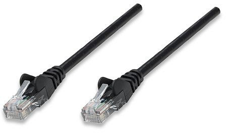 INTELLINET Netzwerkkabel, Cat5e, U/UTP, CCA, RJ45-Stecker/RJ45-Stecker, 15,0 m, schwarz, 320795