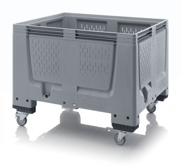 Auer Big Boxen mit Lüftungsschlitzen, LxBxH: 120 x 100 x 93 cm, 4 Räder, BBO 1210R