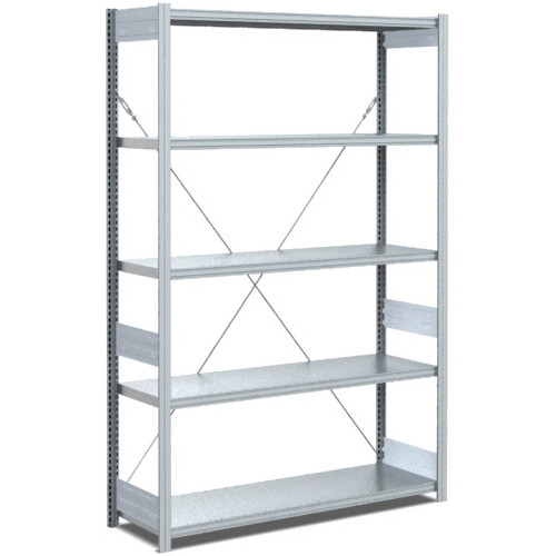 BITO Fachbodenregal Typ: EL Grundfeld 40mm-Boden Set /100kg 1999x996x424 5FB verzinkt, C1235-0002