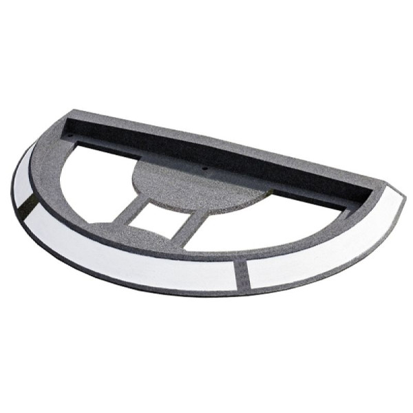 Stein HGS Verkehrsinsel Außenring, Außenring 200, 150x2000x1200mm, mit Innenteil 200, 120x1720x860mm, 19179-03