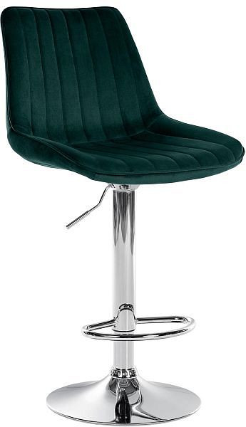 CLP Barhocker Toni Samt chrom, grün, 325733, 4255716348700