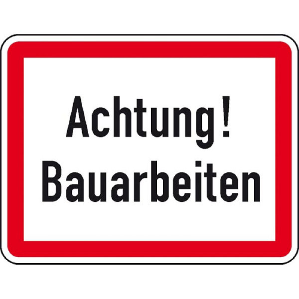 Stein HGS Verkehrszeichen StVO, Achtung! Bauarbeiten, 53.5898