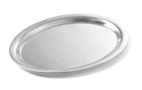Hendi Kaffeetablett - oval, satiniert, 285 mm, Edelstahl, 405307