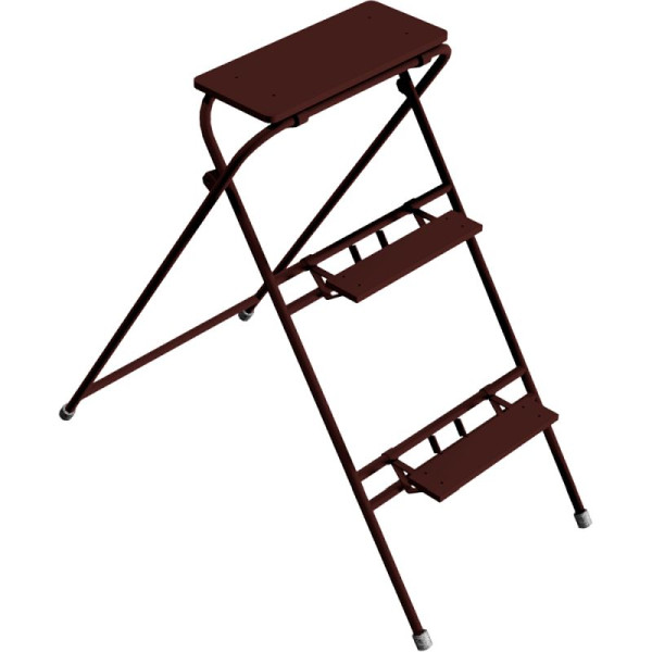 Stein HGS Arbeitstritt lackiert, zusammenklappbar, 3 Stufen/0,60m/1,20m, 10152
