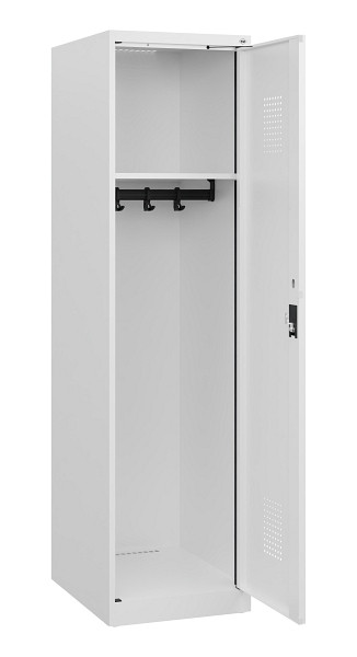C+P Spind Evolo PLUS, 1 Abteil, 1530x400x500mm, 9016/9016, Zylinderschloss, 0490005-12 S10047