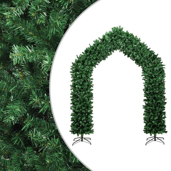 vidaXL Weihnachtsgirlande Grün 270 cm, Material: PVC, Stahl, 345092
