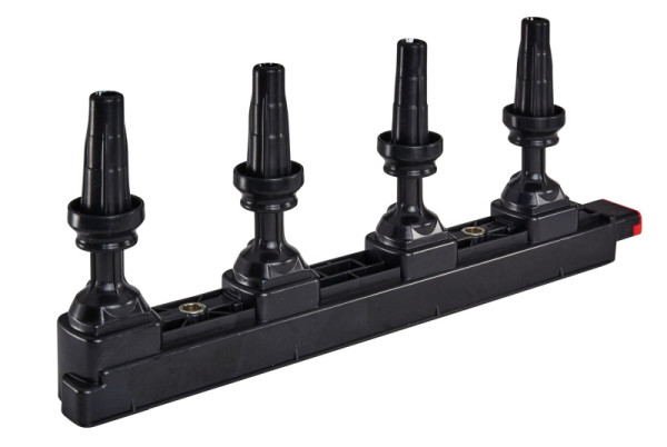 HELLA Zündspule, 6-polig, Zündspulenleiste, geschraubt, 5DA 358 057-861