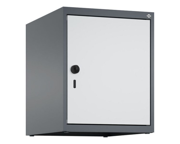 C+P Schrankaufsatz Classic PLUS, Aufsatzschrank, 7016/7035, Drehriegel, 500x400x500mm, 1 Abteil, 080090-12 S10013