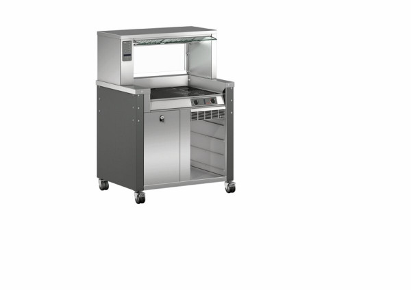 B.PRO COOK BC I-flex 1, mobile Kochstation, mit einem integrierten Induktionskochfeld (2 Kochzonen), 575544