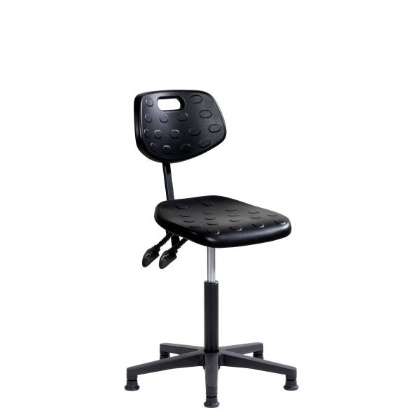 SOFAME Arbeitsstuhl ERGODYN mit Gleiter, Sitzhöhe 42-56, Polyamid-Fußkreuz, W050050023