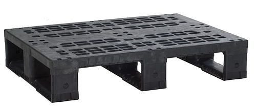 DENIOS Displaypalette, aus PE-RE, 600 x 800 x 155 mm, 3 Kufen, VE: 5 Stück, 312633