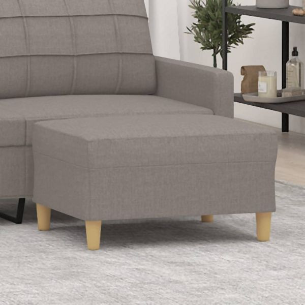 vidaXL Fußhocker Taupe 70x55x41 cm Stoff, gemütlich und stabil, 349278