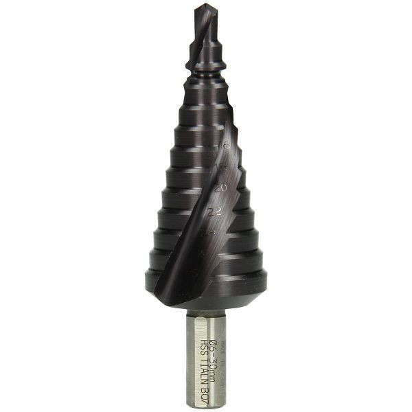 HiKOKI Stufenbohrer HSS TiAIN 6 - 30 mm, Spiralnut, 780103