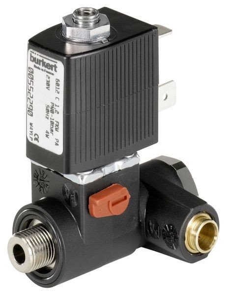 Bürkert 3/2-Wege-Magnetventil, direktwirkend, Typ 6012-C01,2FBPA0000-2-024/50-04, Anschlussform C, Gewinde 1/4, 1/4, 427920