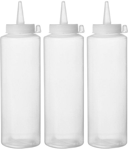 Hendi Spenderflaschen, VE: 3 Stück, ØxH: 70x240 mm, Transparent, 557952