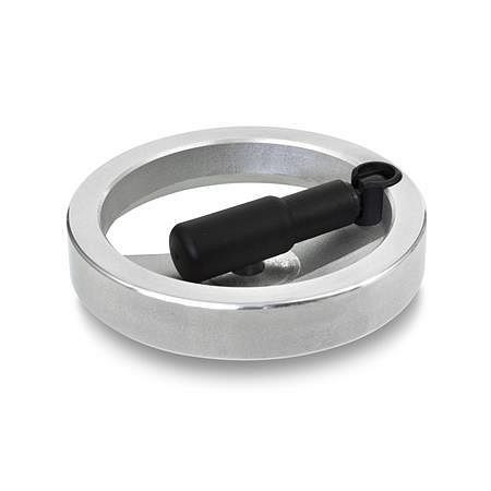 Ganter Umleggriff-Handräder, Sicherheits-Umleggriff (GN 322.7-200-K18-R), 322.7-200-K18-R