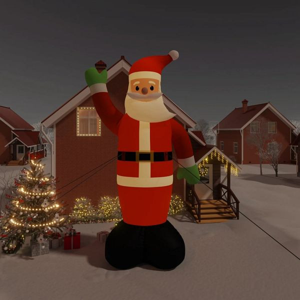 vidaXL Aufblasbarer Weihnachtsmann mit LEDs 820 cm, 345272