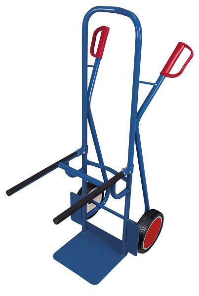 VARIOfit Stuhlkarre, Außenmaße: 570 x 795 x 1.305 mm, RAL 5010 enzianblau, Radsatz: Vollgummibereifung, sk-710.029