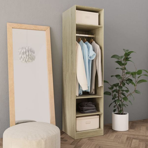 vidaXL Kleiderschrank Sonoma-Eiche 50x50x200 cm Holzwerkstoff, 800237