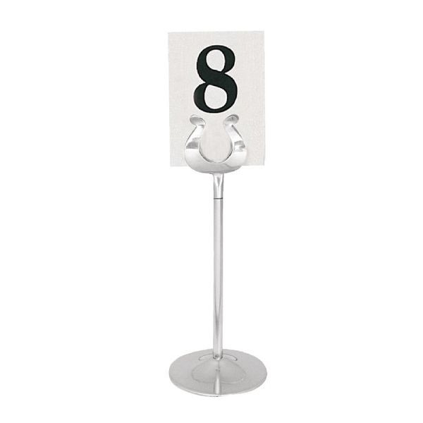 Olympia Tischkartenhalter 20cm, Edelstahl, für Tischnummernschilder, P343