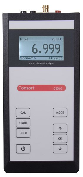 Consort C6010 Set Epoxid PH/EC/TDS/SAL/RES/O2/ORP, Vollständiges konfektioniertes Set zur pH-, Leitfähigkeits-, ORP- und Sauerstoffmessung, C6010TOE