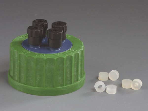 Bohlender HPLC-Flaschenverteiler vier Anschlussstutzen, für Schlauch-Außen-Durchmesser in mm: 6,0, D 608-08