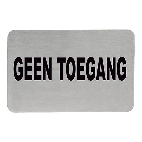 EMGA Textschilder, Text [nooduitgang], Edelstahl, 705214
