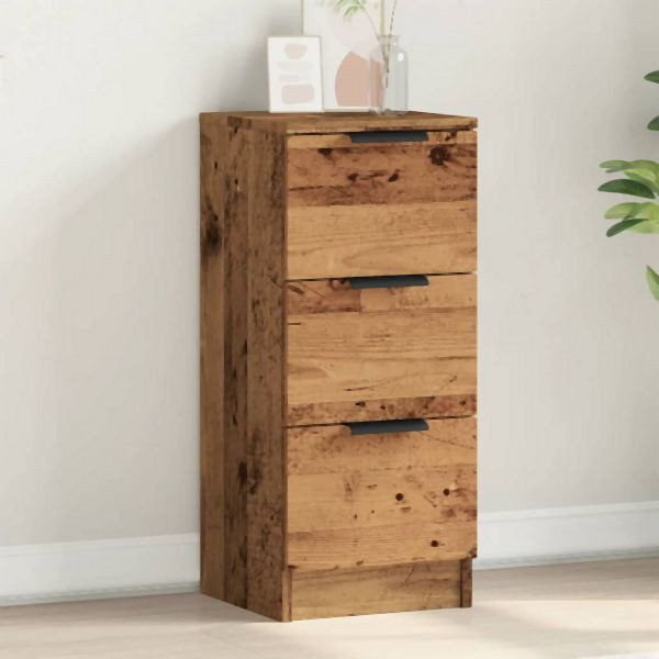 vidaXL Sideboard Altholz-Optik 30x30x70 cm Holzwerkstoff, 856955