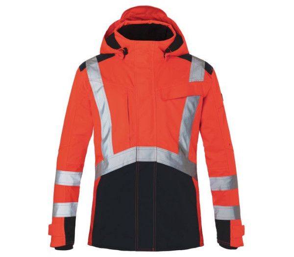 Kübler REFLECTIQ Hardshelljacke PSA 2, Farbe: warnrot/schwarz, Größe: XS, 1327 8231-5499-XS