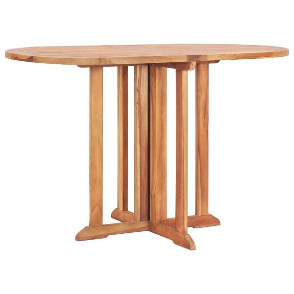 vidaXL Gartentisch Butterfly Klappbar 120x70x75 cm Teak Massivholz, 49002