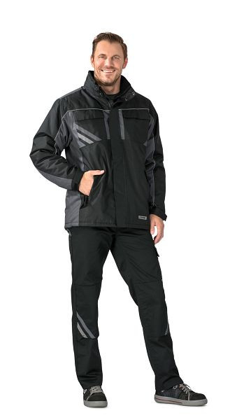 Planam Highline Winterjacke, schwarz/schiefer/zink, Größe 5XL, 2720072