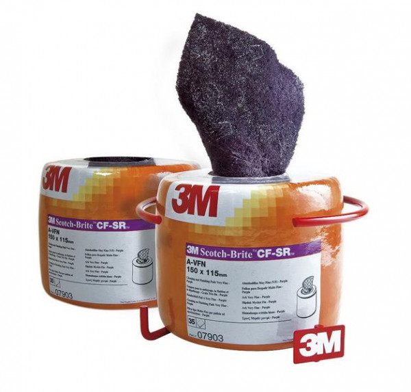 3M Scotch-Brite Vliesrolle CF-SR, grün, 150 mm x 115 mm, A VFN, 35-fach perforiert, VE: 4 Rollen, 7000077720