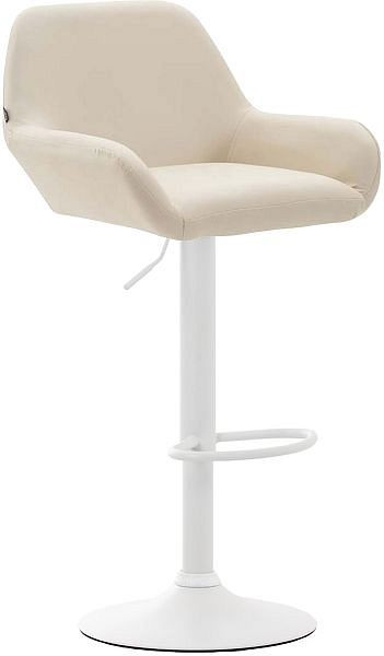 CLP Barhocker Braga Kunstleder weiß, creme, 314519