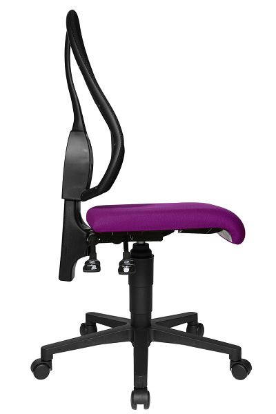 Topstar Moderner Büroarbeits-Drehstuhl, in Netz-Optik, lila, OP100G03