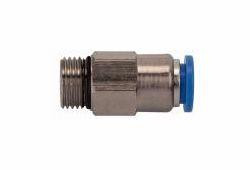 Riegler Gerades Rückschlagventil, Durchflussrichtung Schlauch zum Gewinde, Außengewinde zylindrisch mit O-Ring (NBR), 110235