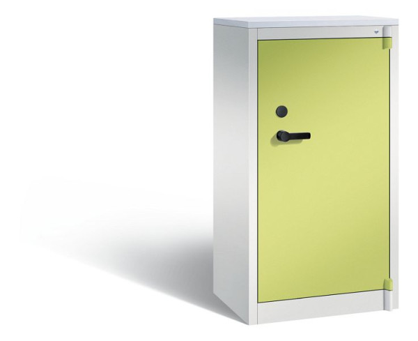 C+P Feuergeschützter Schrank Certos, H1226xB650xT500mm, Grau/Viridingrün/DBS Hellgrau, 1160-000 S10524
