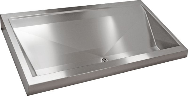 KWC Reihenwaschanlage, Prestige, Edelstahl, 1200x150x570 mm, 2 Waschplätze, 2000100790