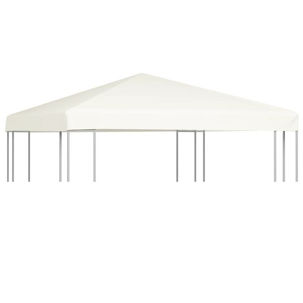 vidaXL Pavillondach 310 g/m² 3x3 m Cremeweiß, Material: Polyester: 100%, 44777
