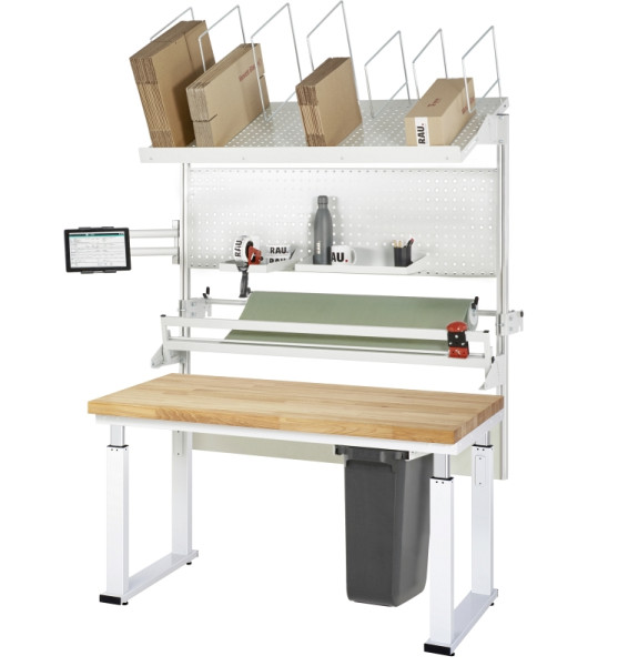 RAU Packtisch Komplettset 06, 08-WB, B1500 x T700, B-Platte, 08-WB-150-070-B-VP06.12
