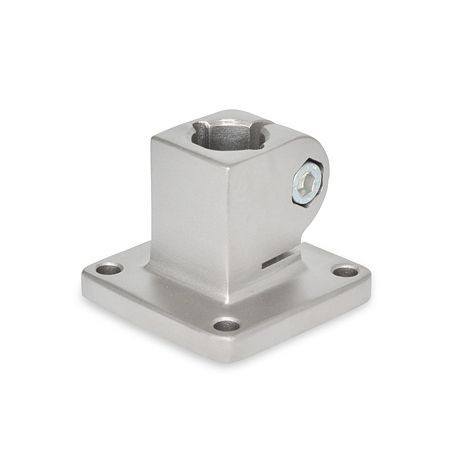 Ganter Edelstahl-Fuß-Klemmverbinder (GN 162-B12-2-NI), VE: 5 Stück, 162-B12-2-NI